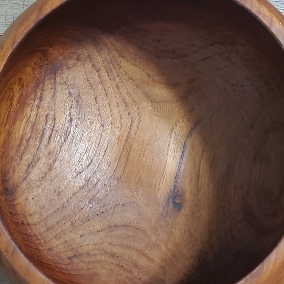 Vintage Wooden Salad Bowl Set - Picture 11 of 11